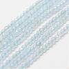 Natural Aquamarine Bead Strands G-P270-2mm-15-1