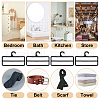 Plastic Hanging Display Stand for Silk Scarf ODIS-WH0099-29D-6