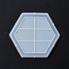 DIY Hexagon Tray Display Decoration Silicone Molds X-DIY-G067-05C-4