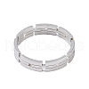 Non-Tarnish 304 Stainless Steel Chain Shape Finger Ring for Women Men RJEW-C084-01B-P-2