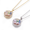 304 Stainless Steel Pendant Necklaces NJEW-E141-06-1