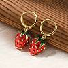 Brass Hoop Earrings EJEW-S251-04A-G-2