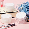 CRASPIRE 8Pcs Transparent Plastic Empty Portable Facial Cream Jar CON-CP0001-015C-4