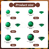   6 Style Diamond Shaped Cubic Zirconia Pointed Back Cabochons ZIRC-PH0001-37-2