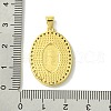 Real 18K Gold Plated Brass Micro Pave Clear Cubic Zirconia Pendants KK-H472-12G-02-3