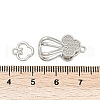 Brass Interlocking Clasps KK-U059-03P-3