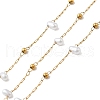 Handmade 304 Stainless Steel Beaded Chains CHS-L031-07G-02-1