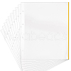 PVC Self-adhesive Photo Album Refill Pages for 4 Ring Loose-Leaf Album AJEW-WH0002-88-8