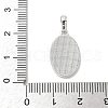 Brass Pave Natural White Shell Pendants KK-S522-07C-P-3