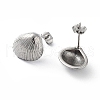 Non-Tarnish 304 Stainless Steel Stud Earrings for Women EJEW-D095-15P-2