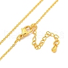 Brass Cable Chain Necklaces for Women NJEW-G084-15G-2