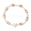 Synthetic Turquoise Beaded Stretch Bracelets BJEW-JB11911-01-2