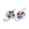 Chakra Theme Natural Mixed Stone Big Pendants G-G871-07P-3