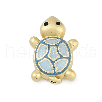 Rack Plating Alloy Enamel Beads PALLOY-P309-03G-02-1