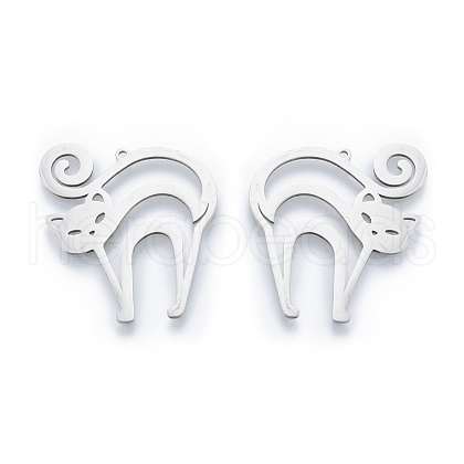 Non-Tarnish 201 Stainless Steel Pendants STAS-N090-LA928-1-1