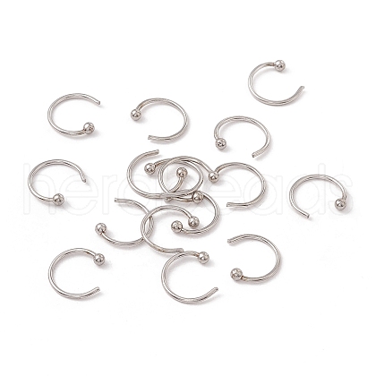 C-Shaped 304 Stainless Steel Ear Cuff Findings X-STAS-G266-17B-P-1