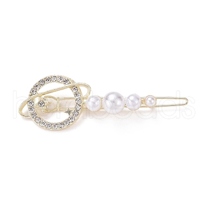 Alloy Crystal Rhinestone Hair Barrettes PHAR-Z003-16LG-1