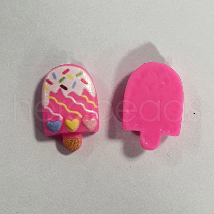 Printed Opaque Resin Decoden Cabochons RESI-T055-04E-1