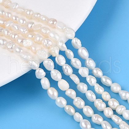 Natural Cultured Freshwater Pearl Beads Strands PEAR-N014-04K-1