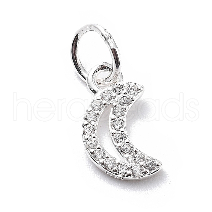 925 Sterling Silver Cubic Zirconia Pendants STER-Q001-02S-01-1