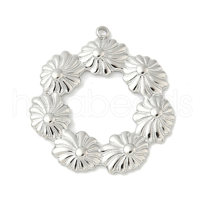 304 Stainless Steel Pendants STAS-L293-09C-P-1
