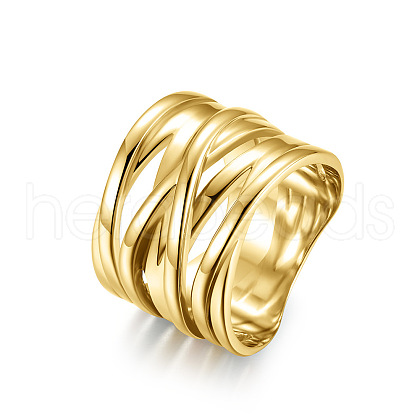 Cross 304 Stainless Steel Finger Rings FS-WG16BAC-09-1