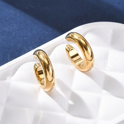 C-Shaped 304 Stainless Steel Cuff Earrings EJEW-A131-04C-G-1