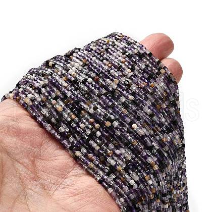 Natural Purple Fluorite Beads Strands G-RM2025-32A-04-1