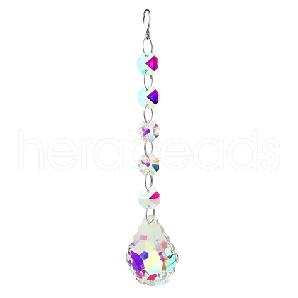 Clear AB Glass Pendant Decorations PW-WG12742-14-1