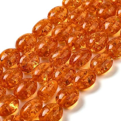 Resin Imitation Amber Beads Strands X-RESI-Z017-03-1