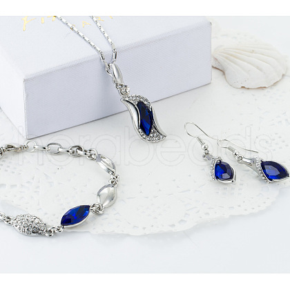 Alloy Rhinestone Jewelry Sets FS-WGB491C-08-1
