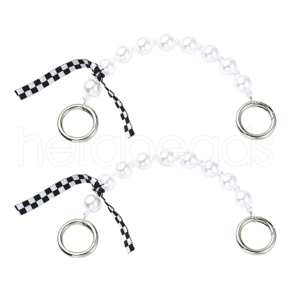 Plastic Beads Phone Case Beaded Chain AJEW-CJ00006-1