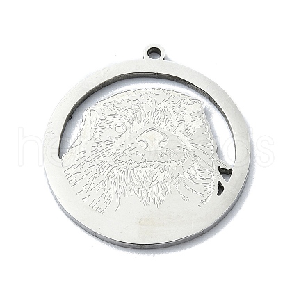 Non-Tarnish 201 Stainless Steel Pendants STAS-R118-07P-1