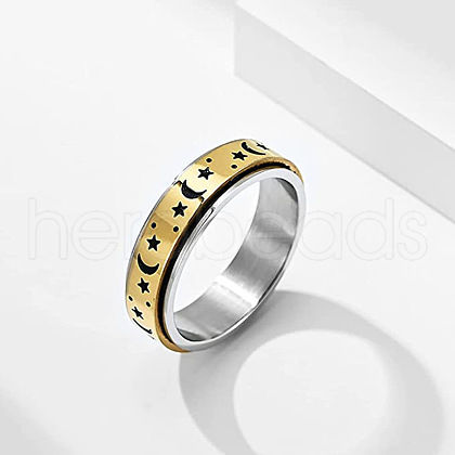 201 Stainless Steel Rotatable Finger Rings FS-WG1BCD7-04-1