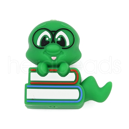 Graduation Season Theme Silicone Beads SIL-V002-09G-1