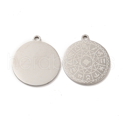 Non-Tarnish 201 Stainless Steel Pendants STAS-K251-006S-1