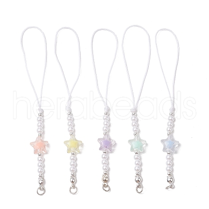 5Pcs Acrylic Mobile Straps HJEW-JM03078-1