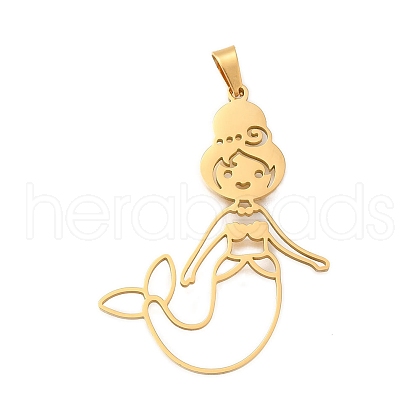 304 Stainless Steel Pendants STAS-S150-05G-1