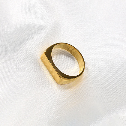 Rectangle Stainless Steel Finger Rings for Men FS-WGDBD74-01-1