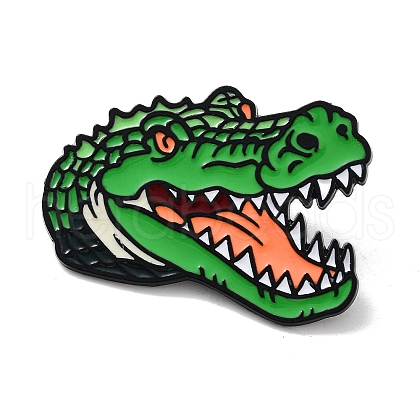 Crocodile Alloy Enamel Pin Brooch JEWB-C029-11-1