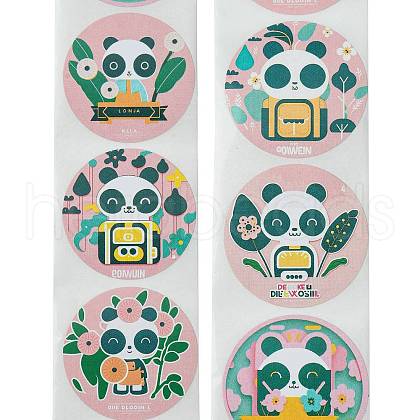 Cartoon Patterns Paper Gift Sticker Rolls DIY-R083-03B-1