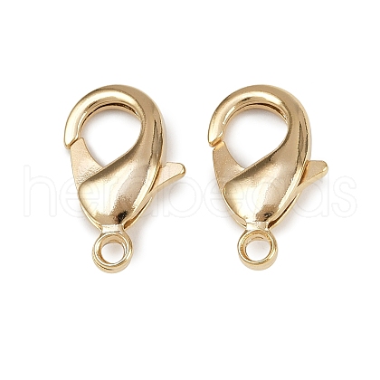 Brass Lobster Claw Clasps KK-904-G01-1