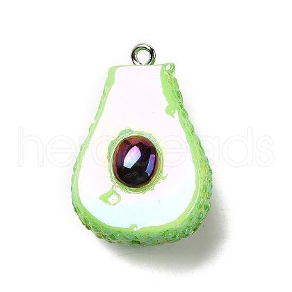 Opaque Resin Pendants FIND-I044-16C-1