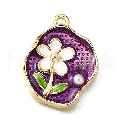 Alloy Enamel Pendants ENAM-K076-11D-G-1