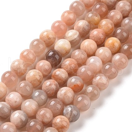 Round Natural Multi-Moonstone Beads Strands X1-G-I176-09-6mm-1