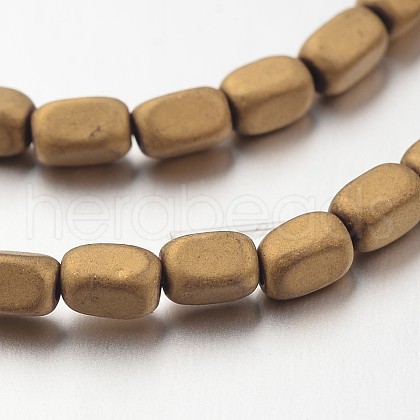 Electroplate Non-magnetic Synthetic Hematite Bead Strands G-F300-40B-F03-1