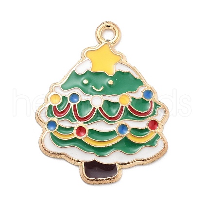 Christmas Theme Alloy Enamel Pendants X1-ENAM-D060-04F-1
