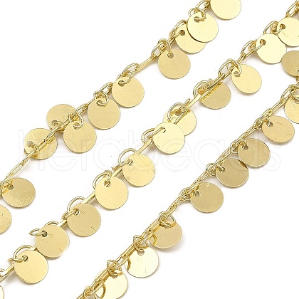 Rack Plating Brass Chains CHC-A007-02KCG-1