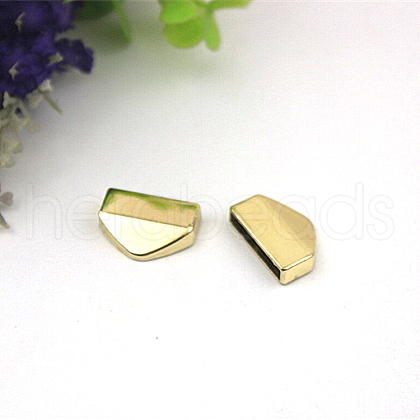 Alloy Bag Zipper Stopper PURS-PW0001-553LG-1