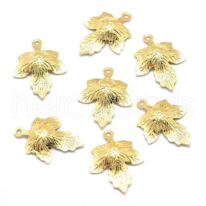 Brass Pendants KK-P155-07G-NR-1